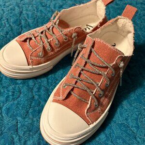 Very G Aman Sparkle Orange Canvas Women's Shoes Size 7.5